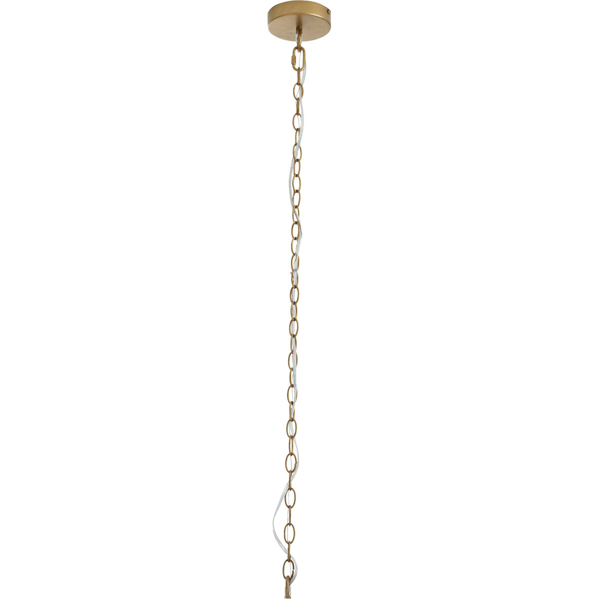 Lilo 3 Light 29 inch White and Antique Brass Chandelier Ceiling Light