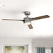 Ventus 52 inch Pewter with Driftwood, Teak Blades Fan