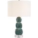Bonaire 25.25 inch 150.00 watt Mottled Teal Blue Glaze Table Lamp Portable Light