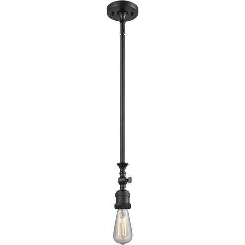 Franklin Restoration Beacon 1 Light 6 inch Matte Black Mini Pendant Ceiling Light in Incandescent, Seedy, Franklin Restoration