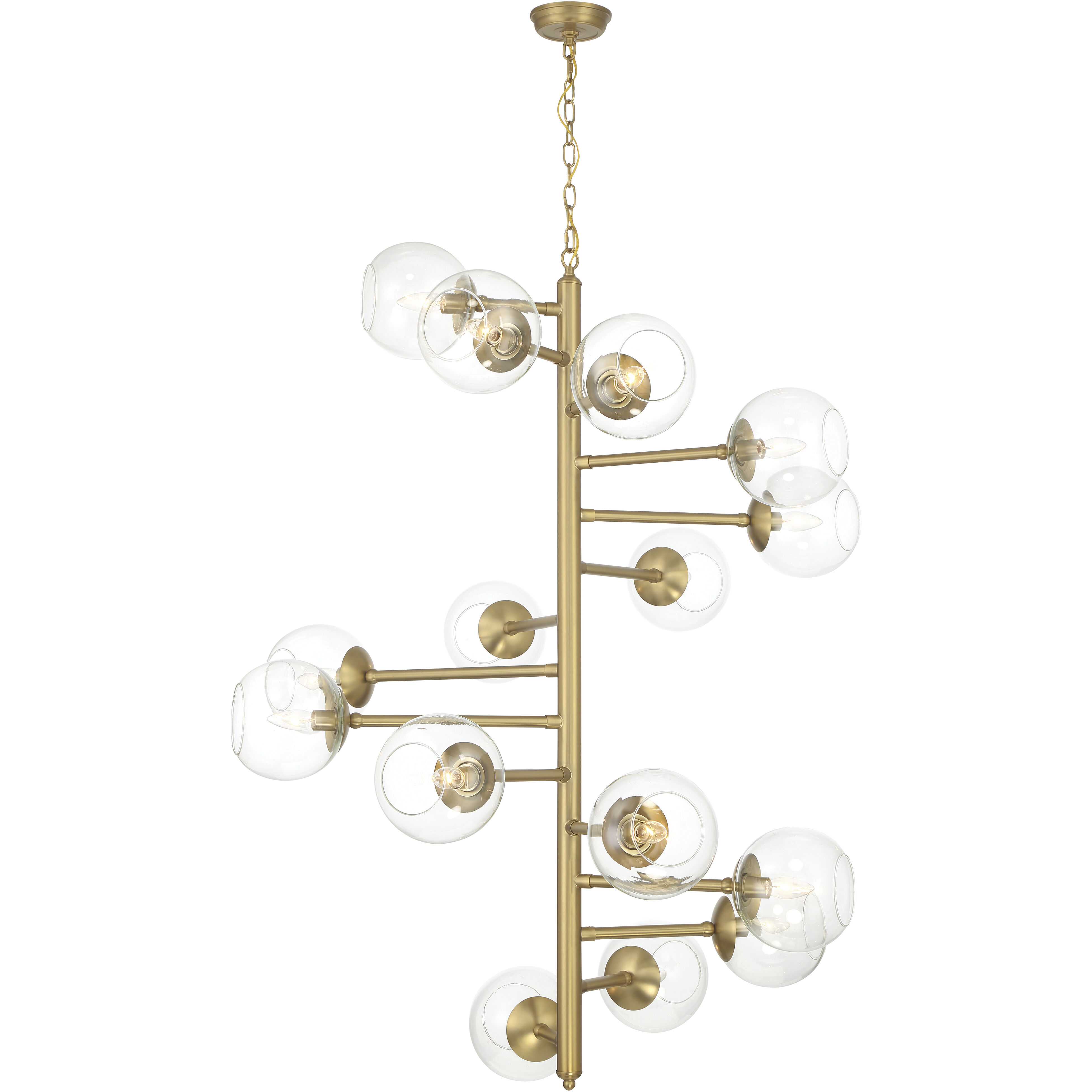 Millikan 15 Light 38.75 inch Signature Brass Pendant Ceiling Light