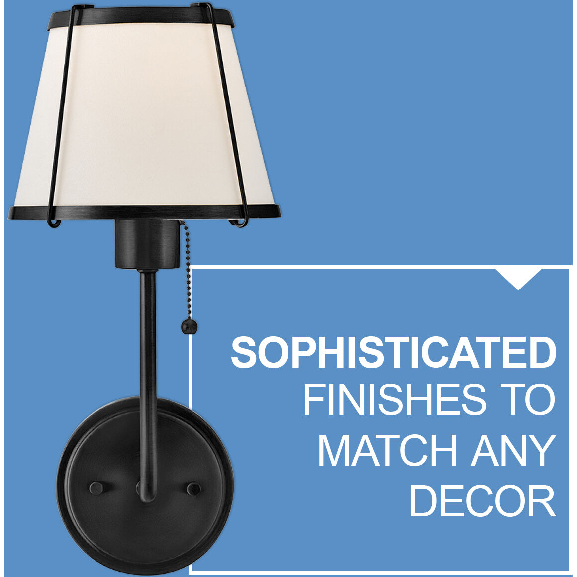 Clarke 1 Light 7.25 inch Black Sconce Wall Light