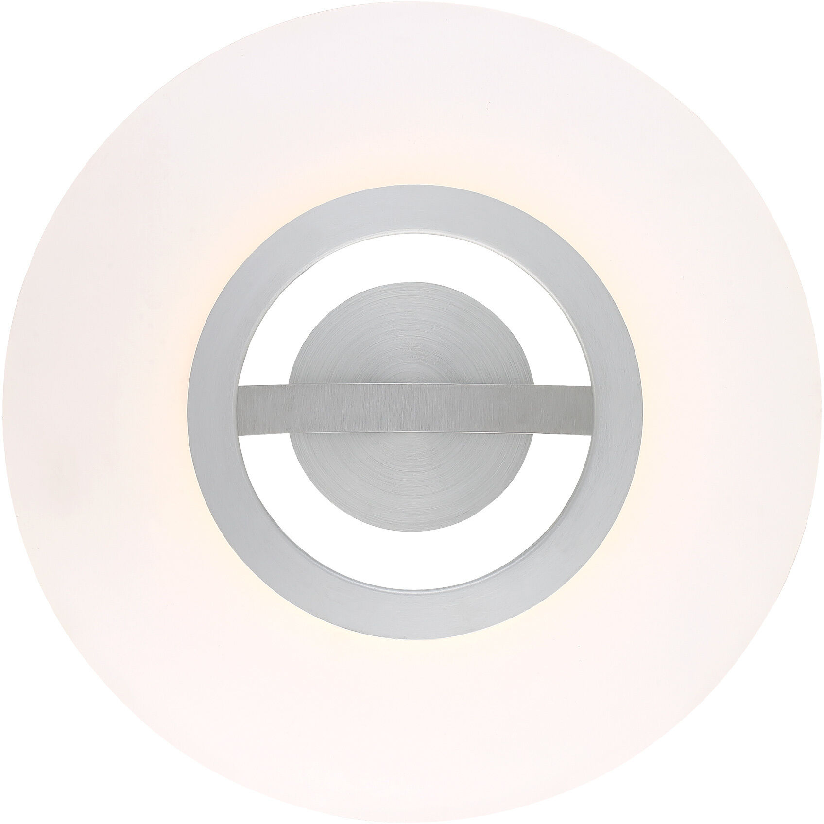 Elektron LED 20 inch Brushed Aluminum Semi-Flush Mount Ceiling Light, dweLED