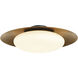 Zinola LED 24 inch Sand Coal and Halcyon Gold Flush Mount Ceiling Light