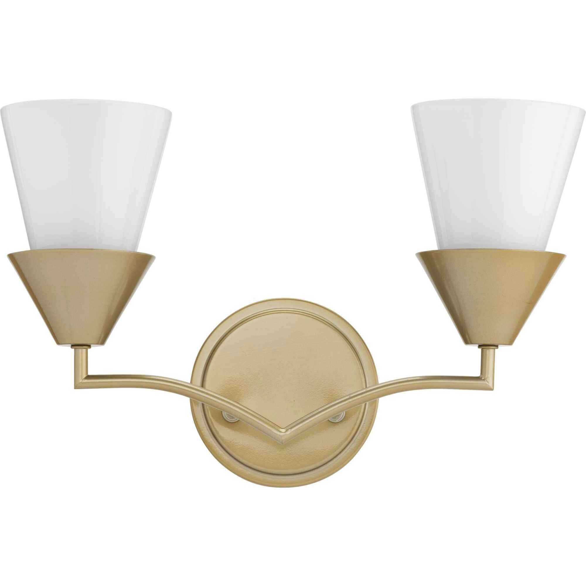 Pinellas 2 Light 15 inch Soft Gold Vanity Light Wall Light, Design Series