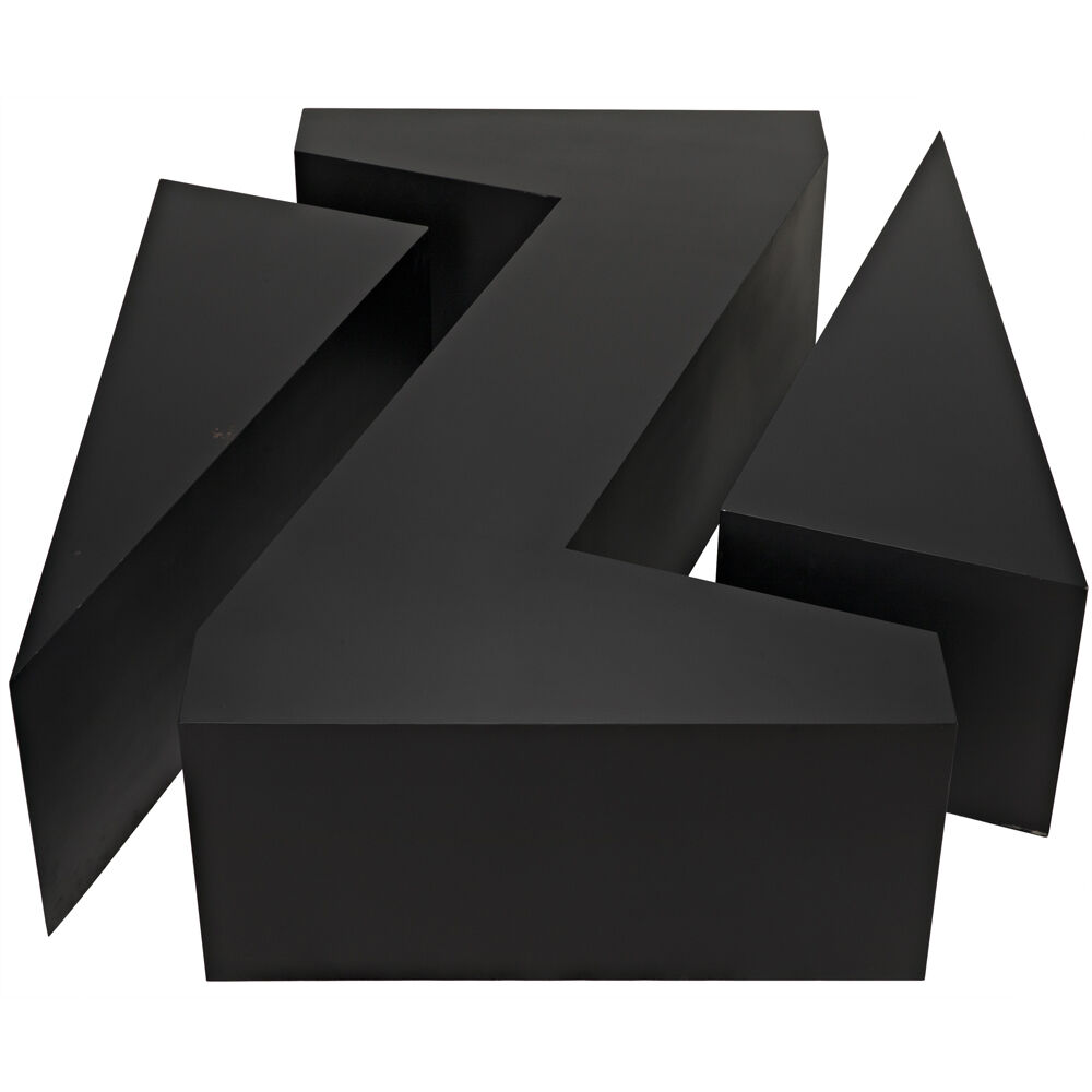 Element 68 X 36 inch Matte Black Coffee Table