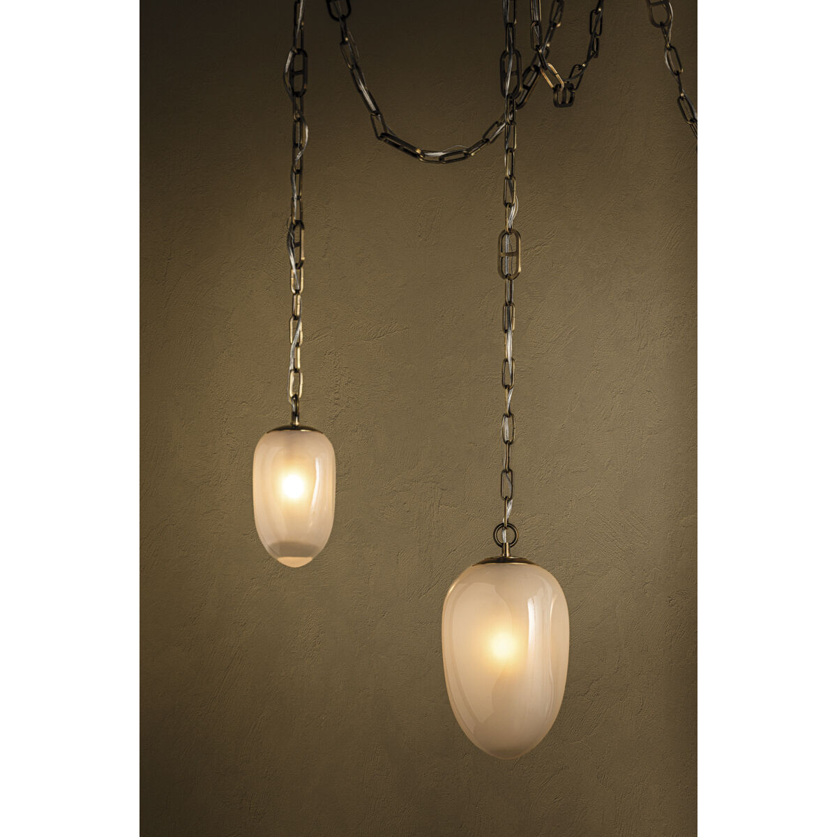 Daith 3 Light 48 inch Vintage Brass Chandelier Ceiling Light