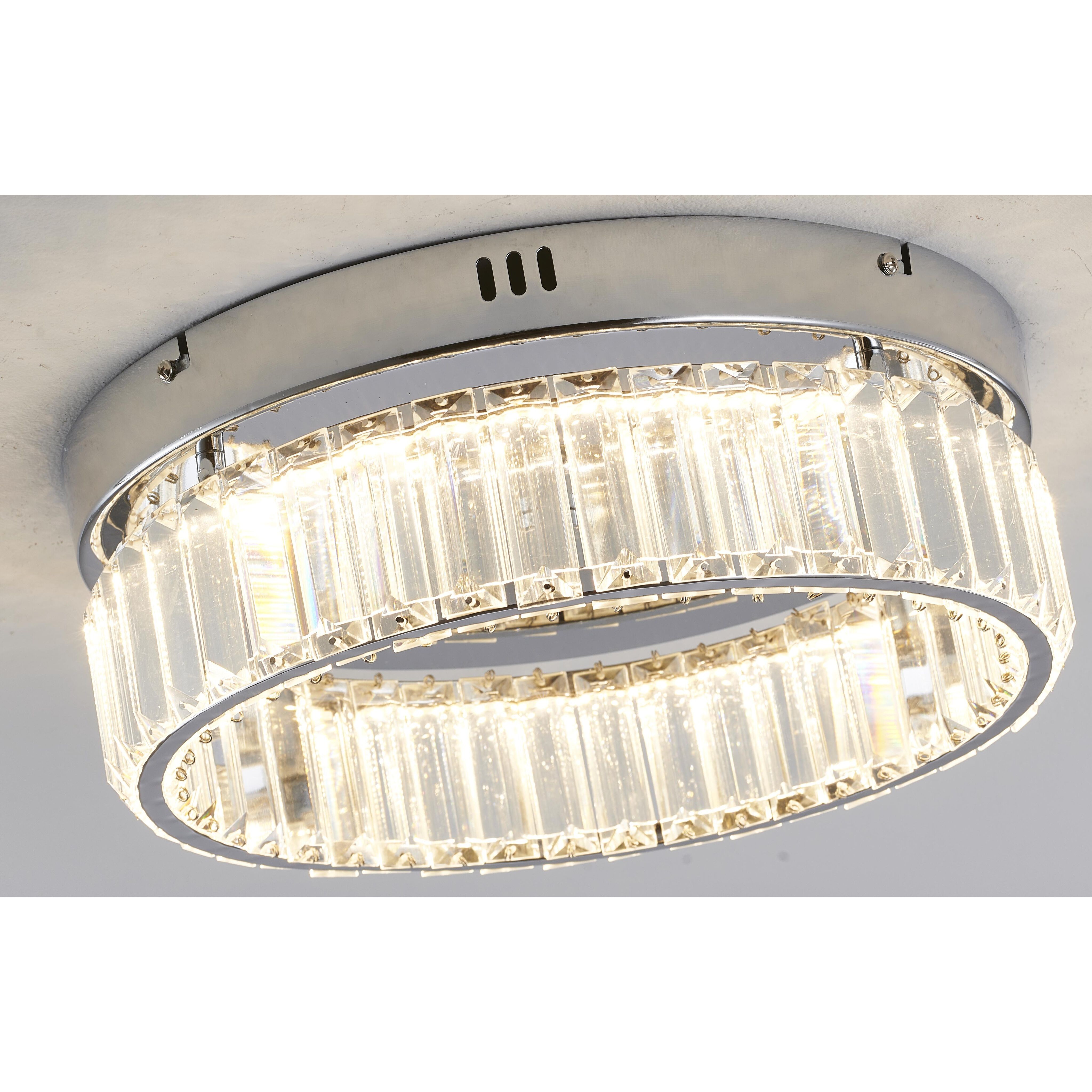 Canada LED 13.75 inch Chrome Flush Mount Ceiling Light