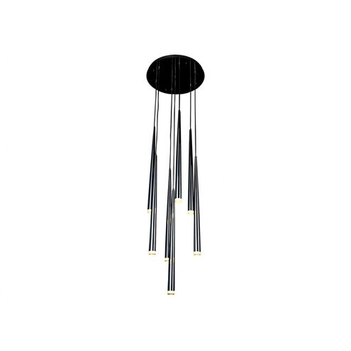 Highland Ave. LED 2 inch Black Multi Port Pendant Ceiling Light