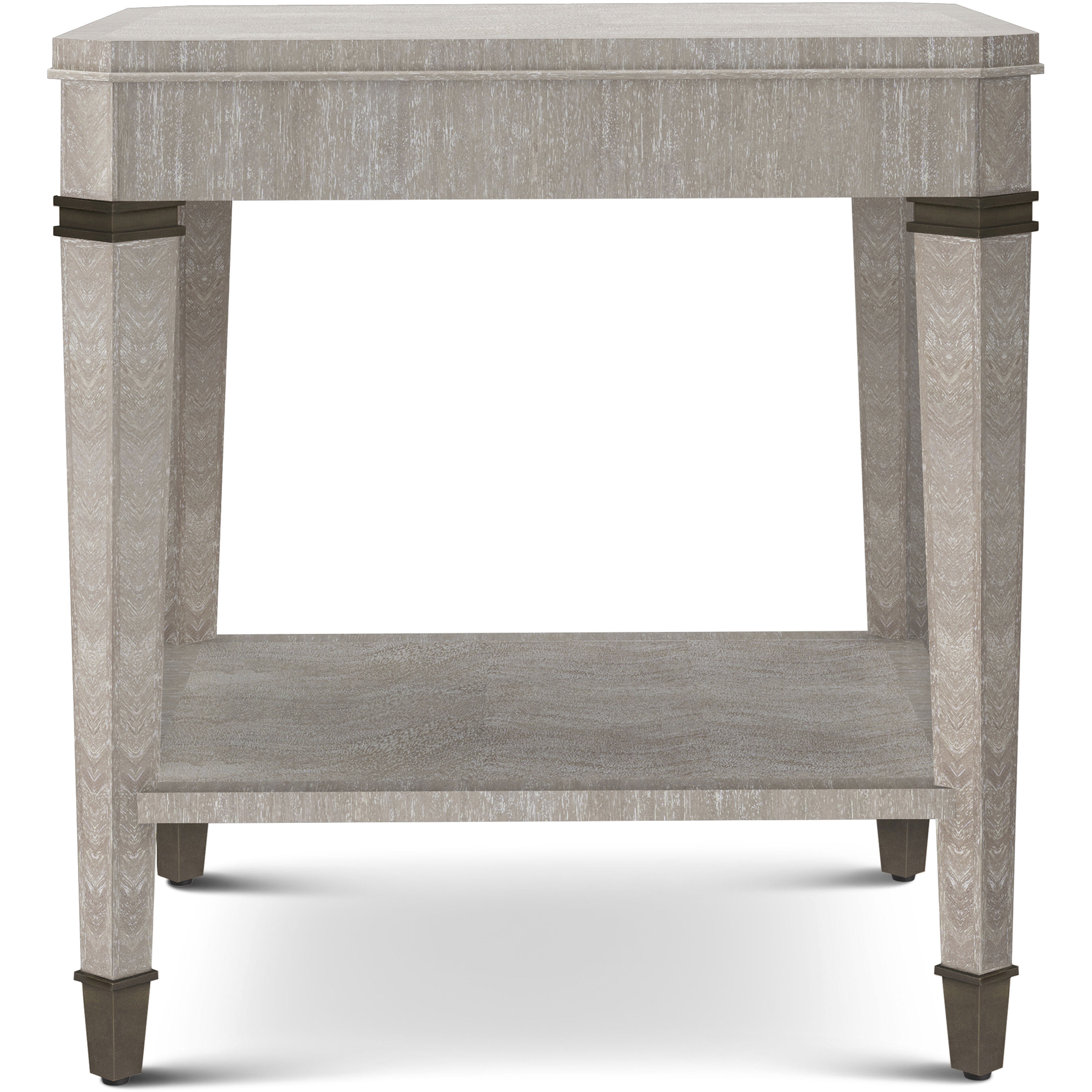 Hardy 26 X 24 inch Geo Coast Side Table, Wooden, Marlborough by Alexa Hampton