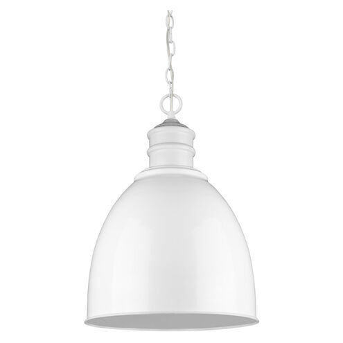 Colby 1 Light 18 inch White Pendant Ceiling Light