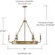 Nole 6 Light 36 inch Mystic Luster Chandelier Ceiling Light