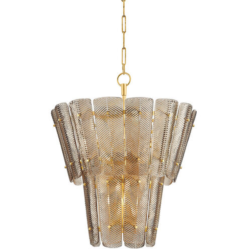 Cassian 10 Light 28.75 inch Vintage Gold Leaf Chandelier Ceiling Light