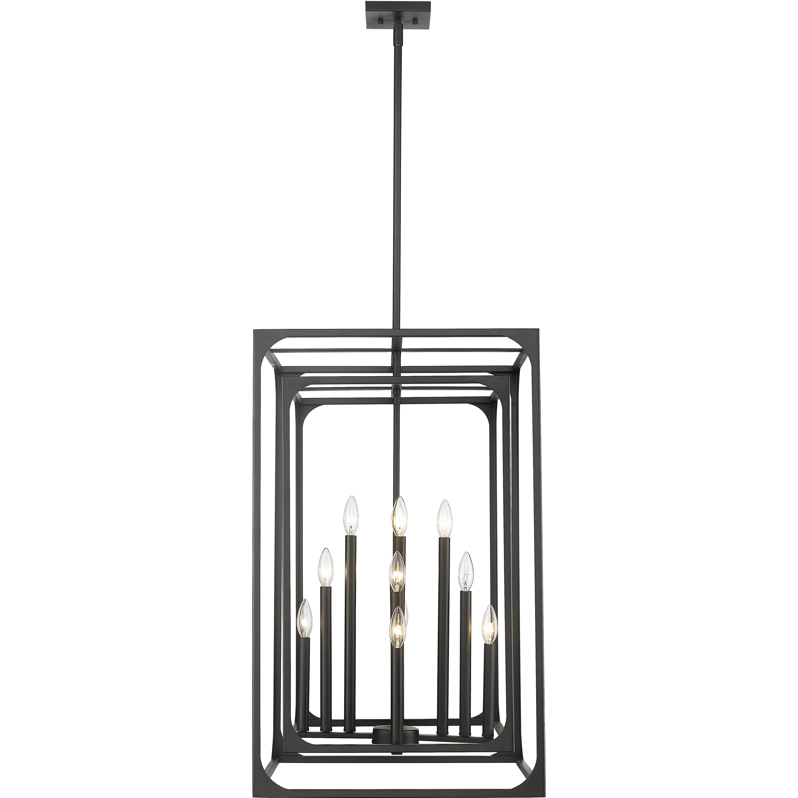Easton 12 Light 20.5 inch Matte Black Chandelier Ceiling Light