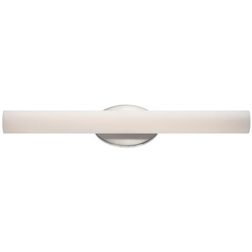 Loft LED 24 inch Brushed Nickel Bath Vanity & Wall Light in 2700K, 24in.