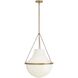 Collins 1 Light 20 inch Heritage Brass Chandelier Ceiling Light