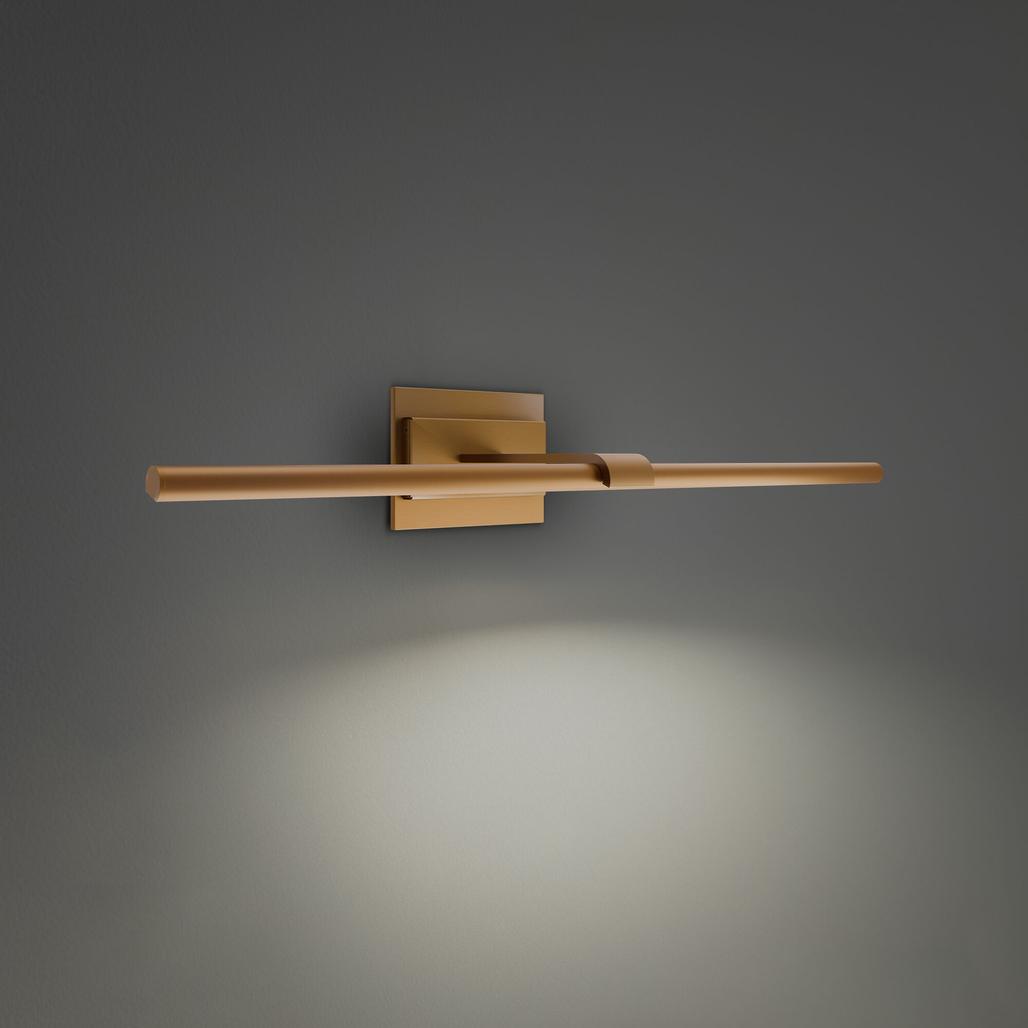 Inlet Indoor Wall Lighting in 2700K, Aged Brass