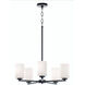Leo LED 24 inch Black Chandelier Ceiling Light