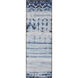 Shibori Blue with White and Antique Gold Framed Wall Art