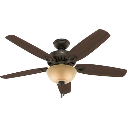 Builder 52 inch New Bronze with Brazilian Cherry/Smoked Walnut Blades Ceiling Fan