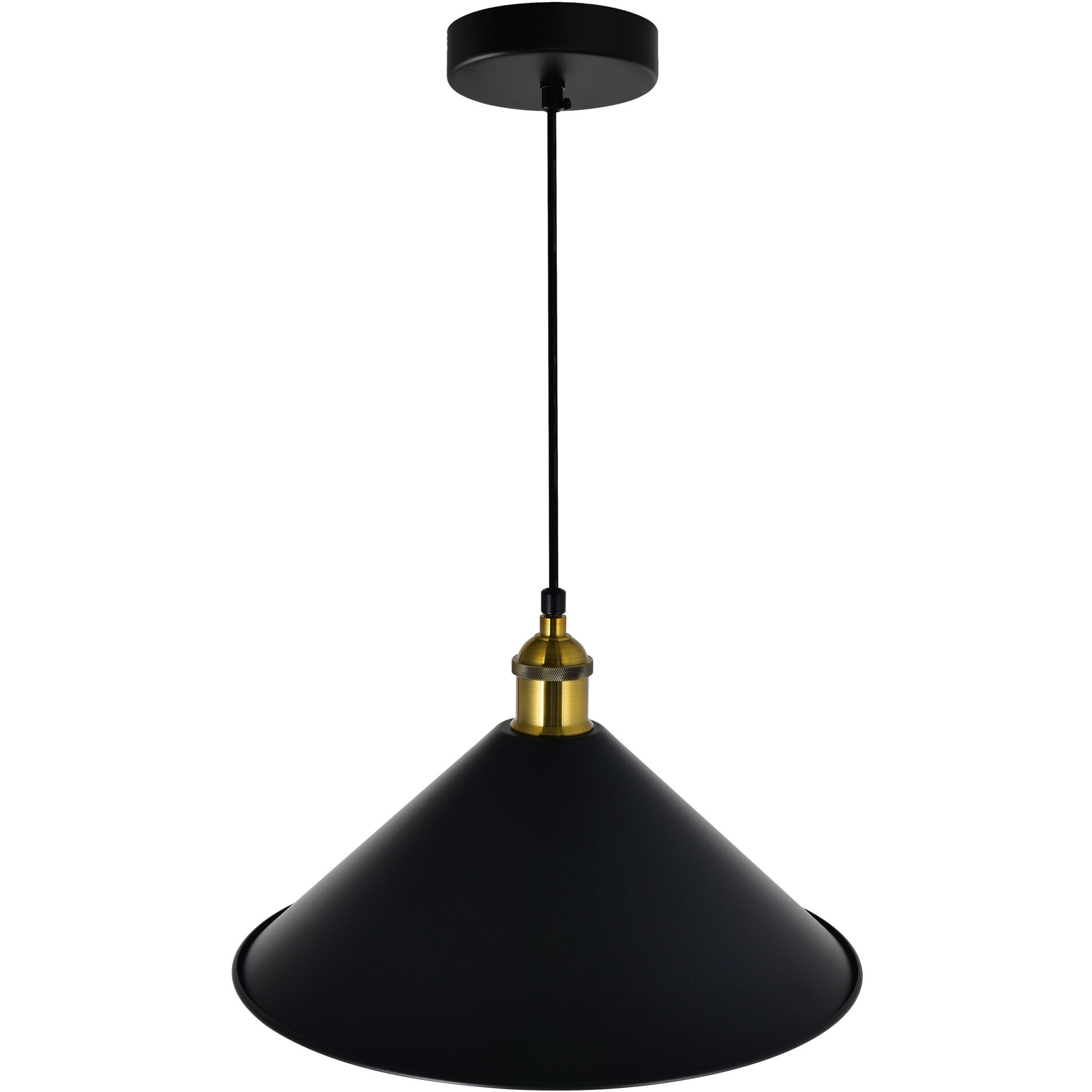 Brave 1 Light 12 inch Black Mini Pendant Ceiling Light