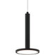 Extraterrestrial LED 5.88 inch Matte Black Pendant Ceiling Light