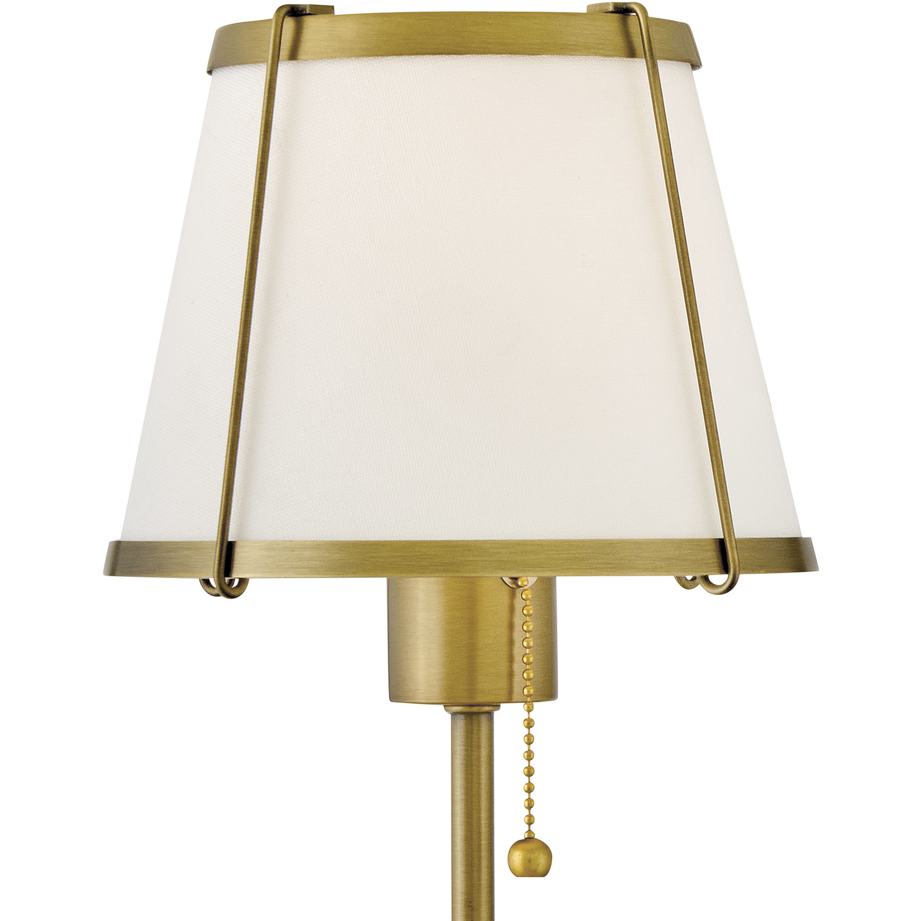 Clarke 1 Light 7.25 inch Lacquered Dark Brass Sconce Wall Light in Lacquered Dark Brass with Off White