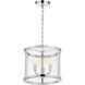 Devon 3 Light 11.75 inch Polished Nickel Lantern Chandelier Ceiling Light