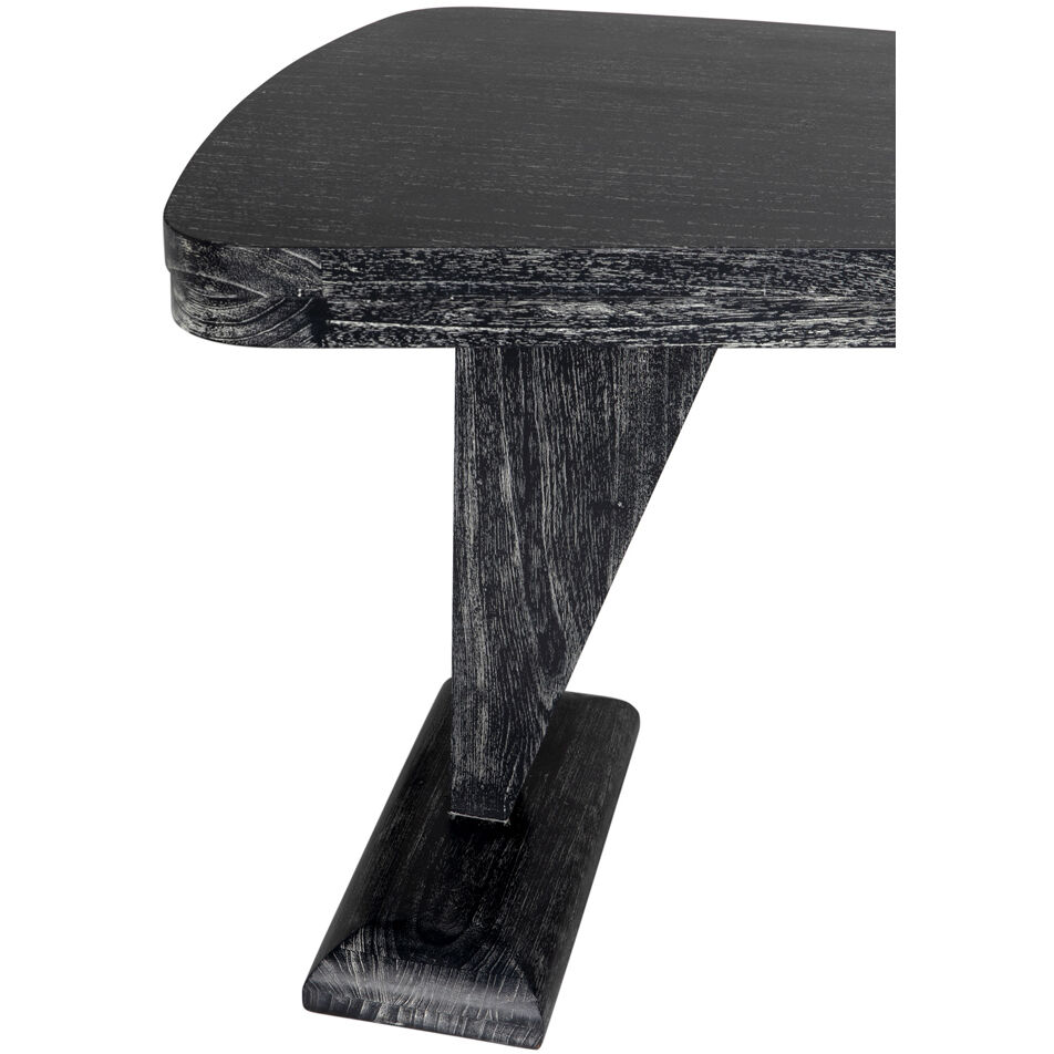 Zigmund 69.5 X 26 inch Cinder Black Desk