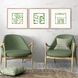 Minimal Moments Green and Multi and White Framed Art