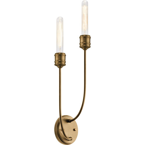 Hatton 2 Light 8 inch Satin Bronze Wall Bracket Wall Light