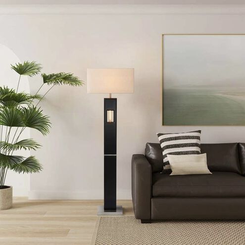 Deus Ex Machina 60 inch 100.00 watt Espresso and Brushed Nickel Floor Lamp Portable Light