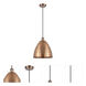 Ballston Dome 1 Light 12 inch Antique Copper Mini Pendant Ceiling Light