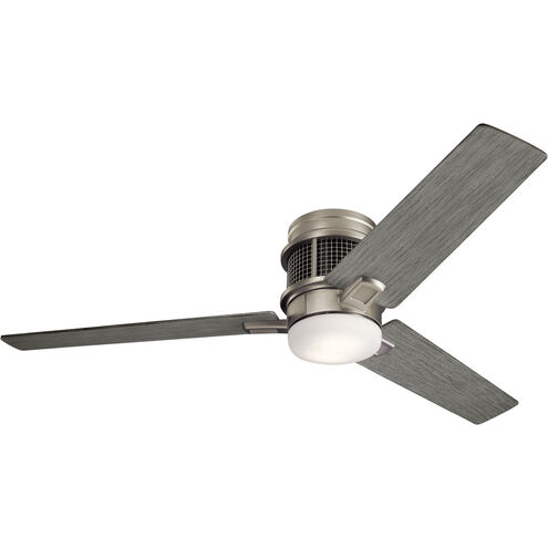 Chiara 52 inch Brushed Nickel with Driftwood Blades Ceiling Fan