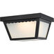 Brentwood LED 9 inch Black Outdoor Flush Mount