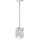 Mersesse 1 Light 6.5 inch Chrome Pendant Ceiling Light in 3.52, Clear and Chrome