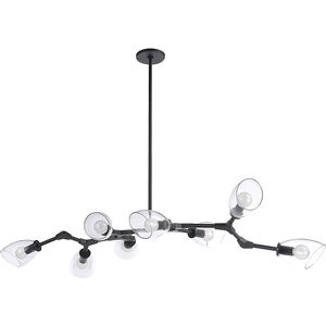 Camino LED 54 inch Matte Black Chandelier Ceiling Light