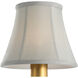 Visual Comfort Clip Mist Silk Bell Empire 5 inch Empire Shade, 5in