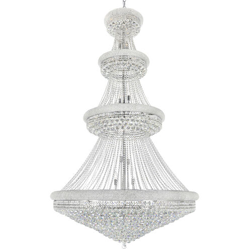 Empire 42 Light 50 inch Chrome Down Chandelier Ceiling Light