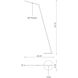 Miter 55.5 inch 11 watt Brushed Gold Floor Lamp Portable Light