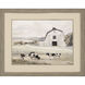 Farm Life Green and Gray and Neutral and Multi Framed Art