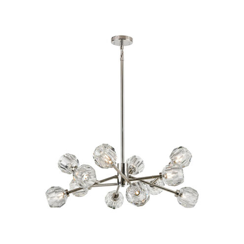 Parisian LED 35 inch Polished Nickel Chandelier Ceiling Light