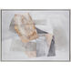 Bertram Gray with Ochre and Champagne Gold Framed Wall Art