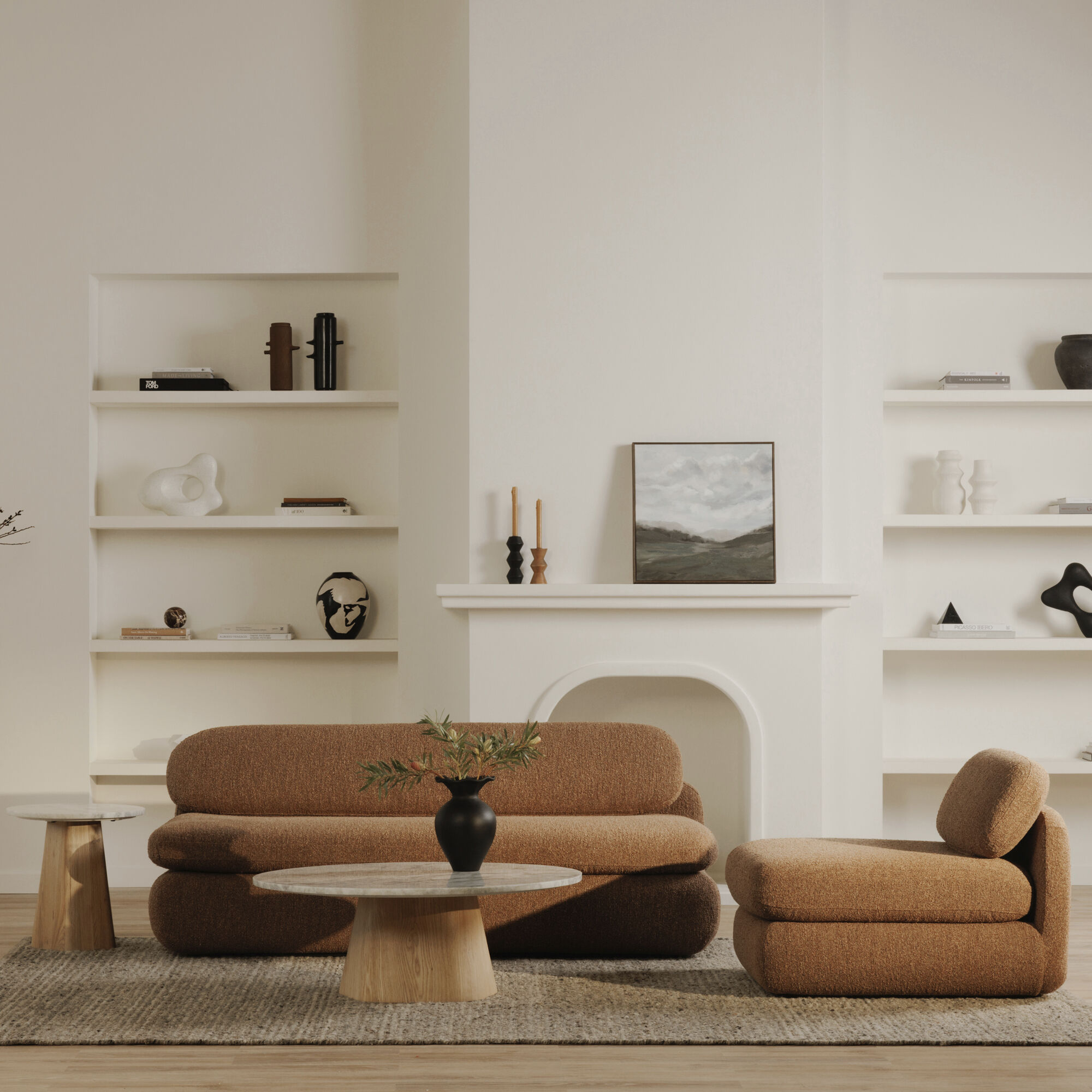 Evelyn 42 X 42 inch White Coffee Table