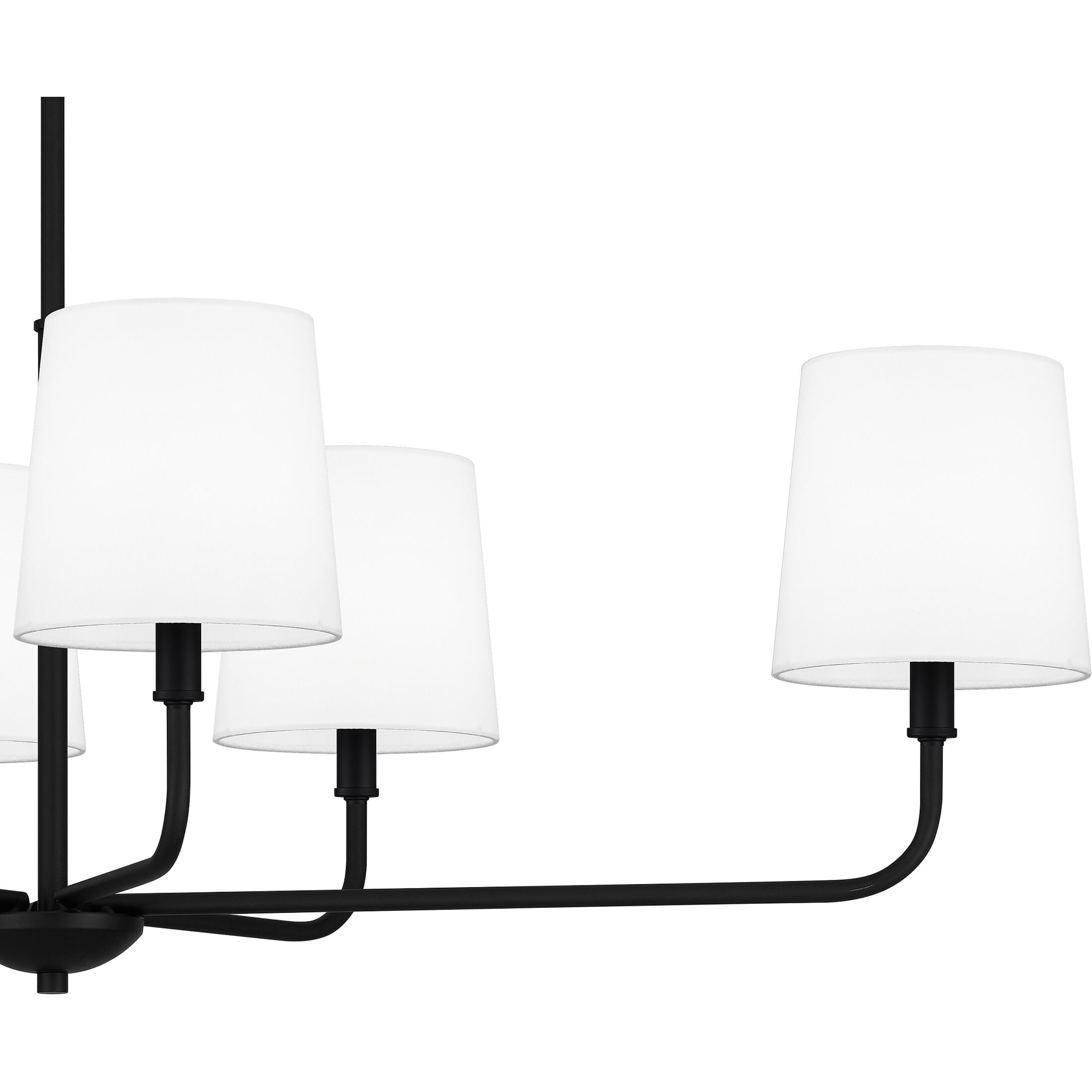 Gallagher 6 Light 42 inch Matte Black Island Light Ceiling Light