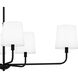 Gallagher 6 Light 42 inch Matte Black Island Light Ceiling Light