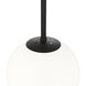 Kairo 1 Light 12 inch Matte Black Pendant Ceiling Light