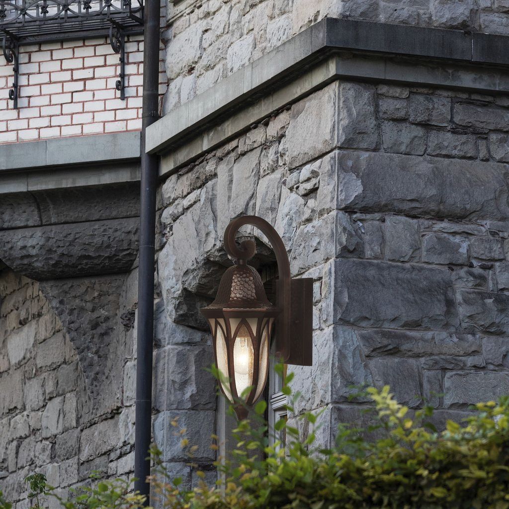 Berkshire 1 Light 18 inch Burnished Antique Copper Outdoor Wall Lantern