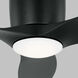 Titus 44 Hugger LED 44 inch Midnight Black Indoor/Outdoor Ceiling Fan