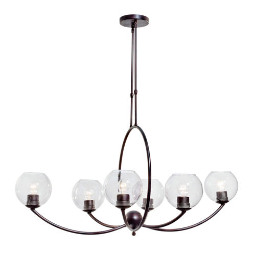 Signature 6 Light 23.25 inch Antique Bronze Chandelier Ceiling Light